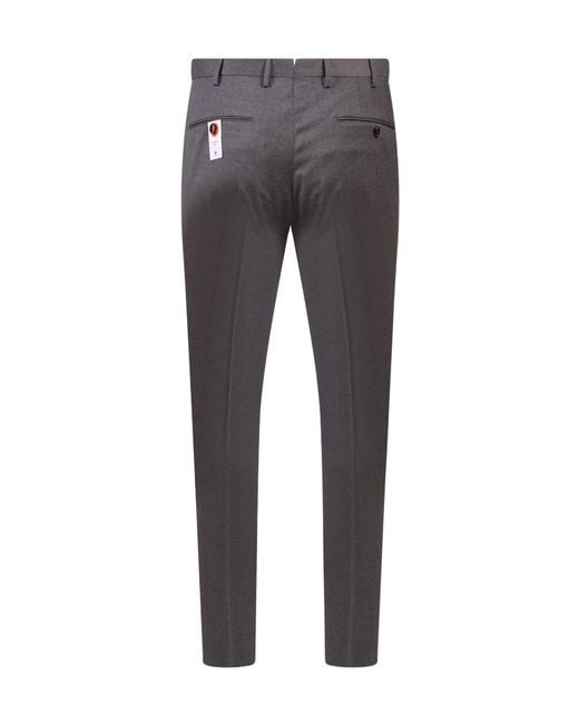 Pt Pantaloni Gray Pt Torino Classic Tailored Pants for men