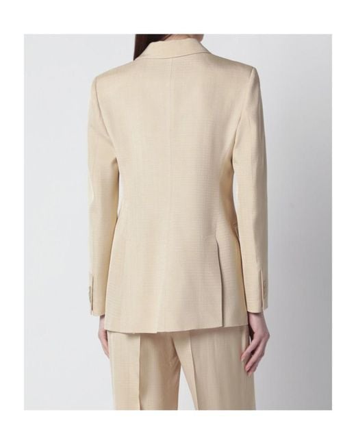 P.A.R.O.S.H. Natural Double-Breasted Jacket