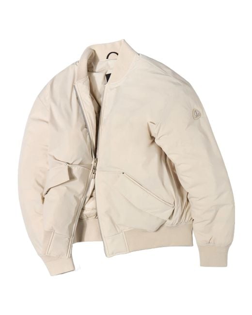 Moose Knuckles Natural Long-Sleeved Down Jacket for men
