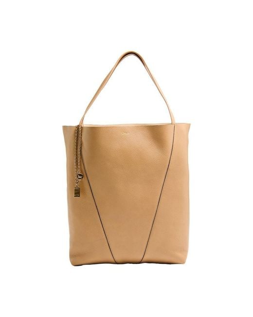 Chloé Natural Chloé Spin Large Tote Bag