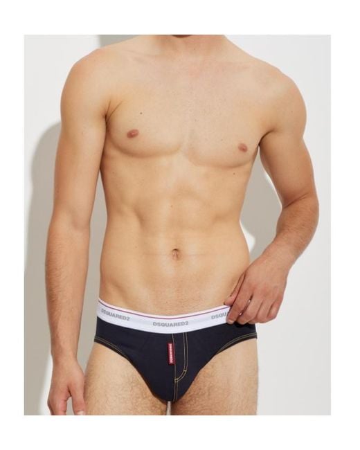DSquared² Blue Briefs for men