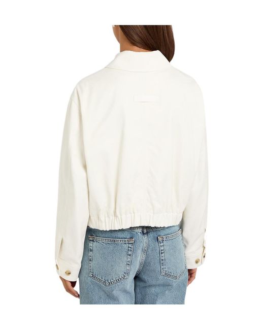 Vince White Twill Jacket
