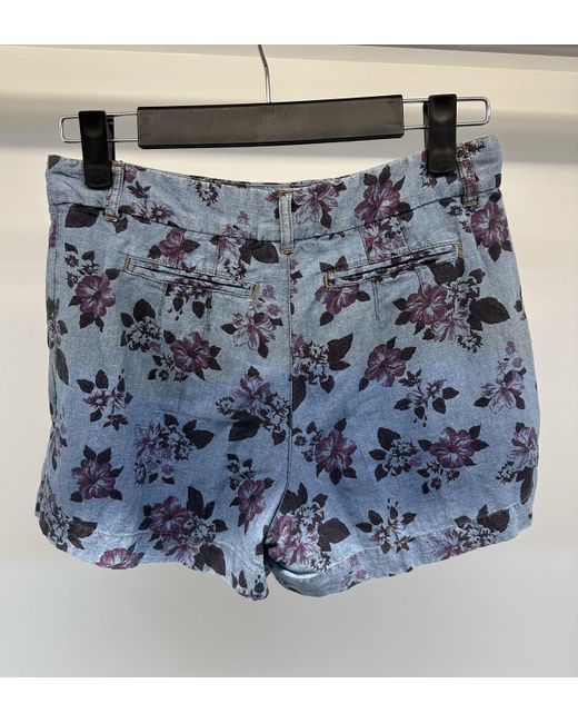 Sportmax Blue Pattern Shorts