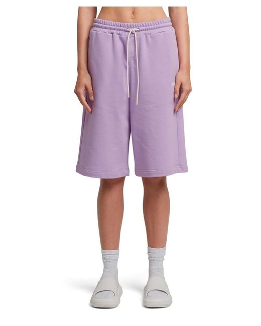 MSGM Purple Drawstring Track Shorts for men