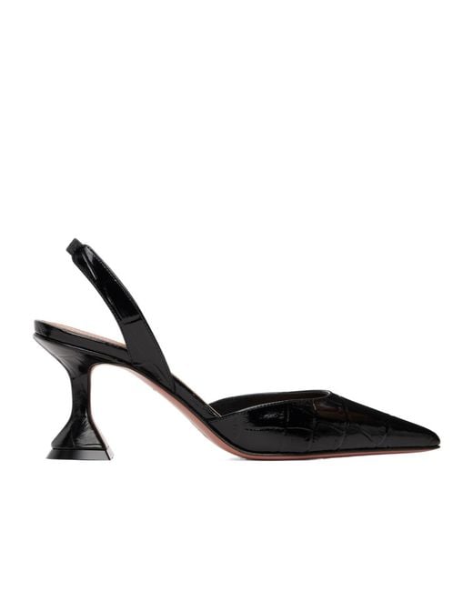 AMINA MUADDI Black Holli Sling 70 Pointed-Toe High-Heeled Sandals