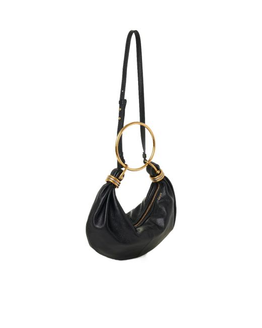 Chloé Black Chloé Bracelet Zip-Up Small Hobo Bag