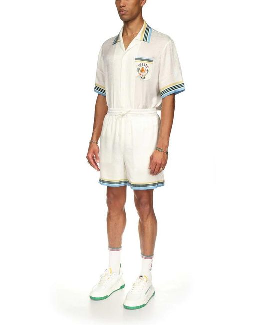 Casablanca White Shorts for men