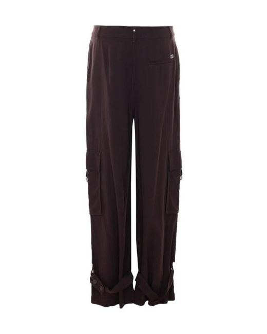 Liu Jo Purple Flared Cargo Pants