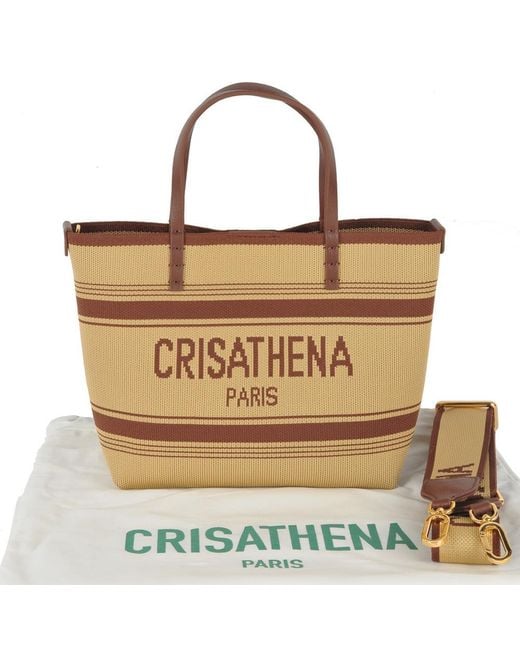 Crisathena Metallic Small Handle Shoulder Bag