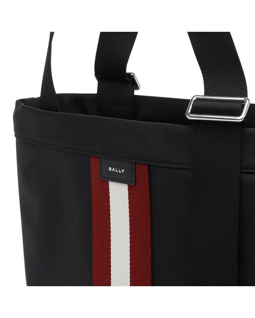 Bally Black Striped Tote Bag for men