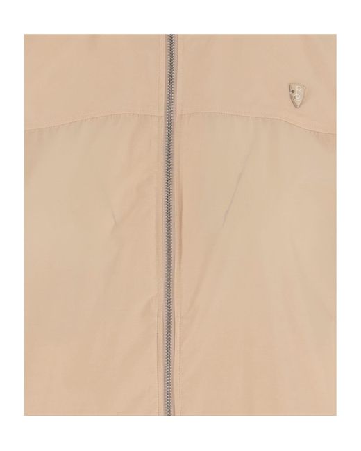 Burberry Natural Logo Plaque Zipped Jacket