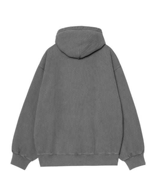 Carhartt Gray Vista Logo Patch Crewneck Sweatshirt for men