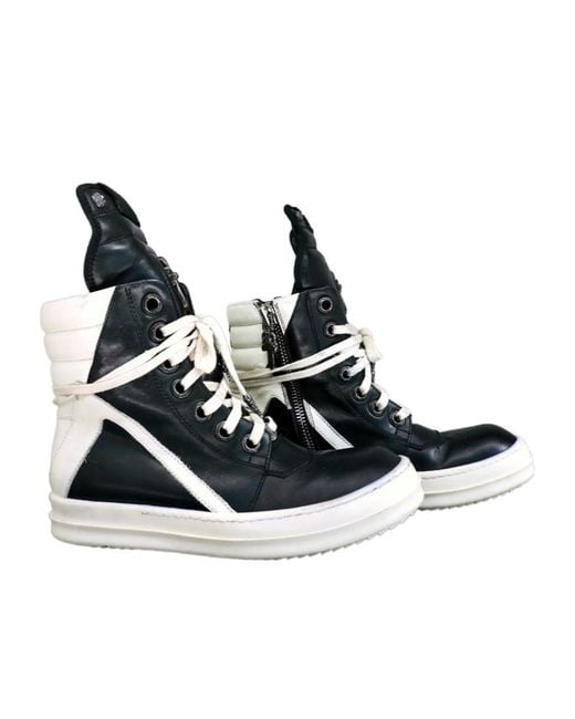 Chrome Hearts Black Lace-Up High-Top Casual Shoes for men