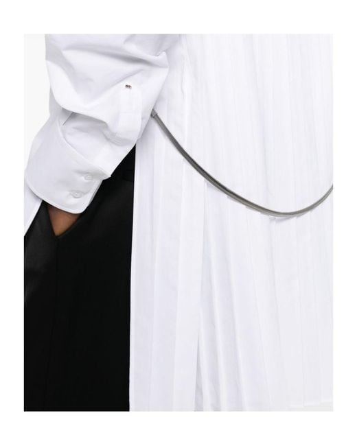 Sportmax White Nespola Long-Sleeved Shirt