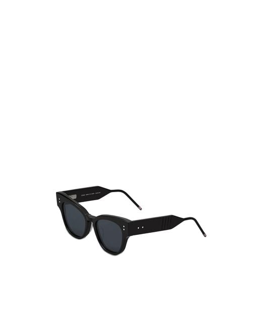 Thom Browne Black Cat-Eye Frame Sunglasses