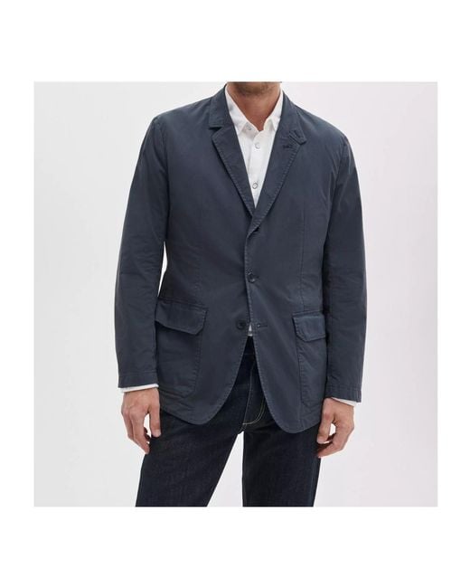 Rag & Bone Blue Single-Breasted Suit Jacket for men