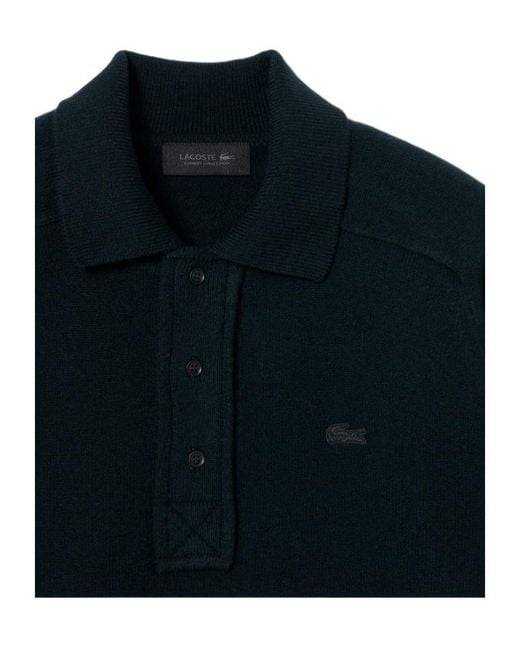 Lacoste Blue Buttoned Polo Shirt for men
