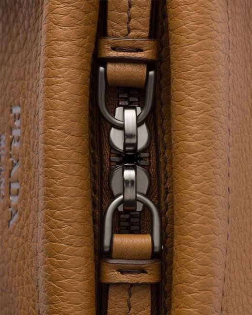 Prada Brown Large Leather Tote Bag