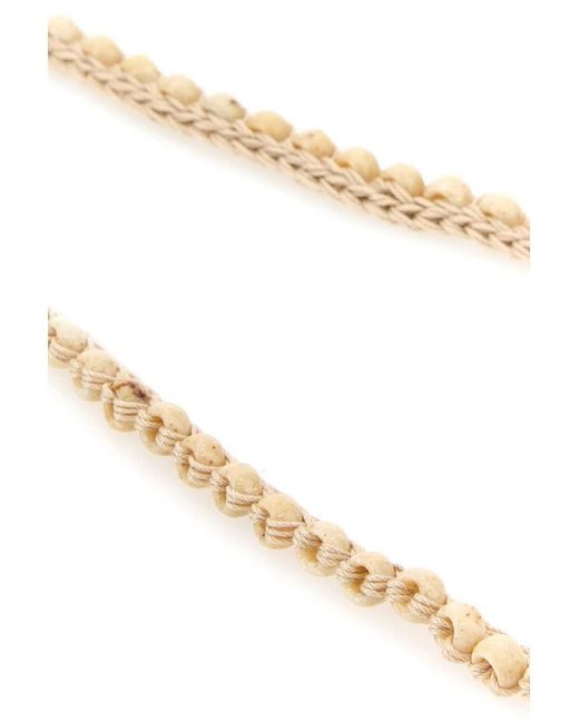 Alanui White Embellished Crochet Necklace