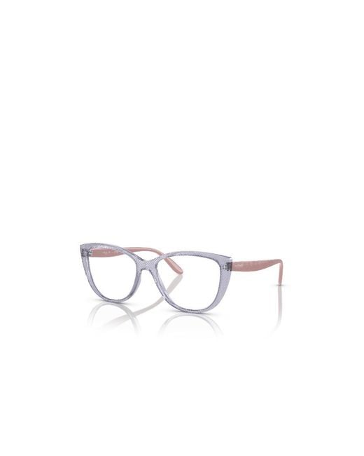 Vogue Eyewear White Cat's Eye Flat Lens