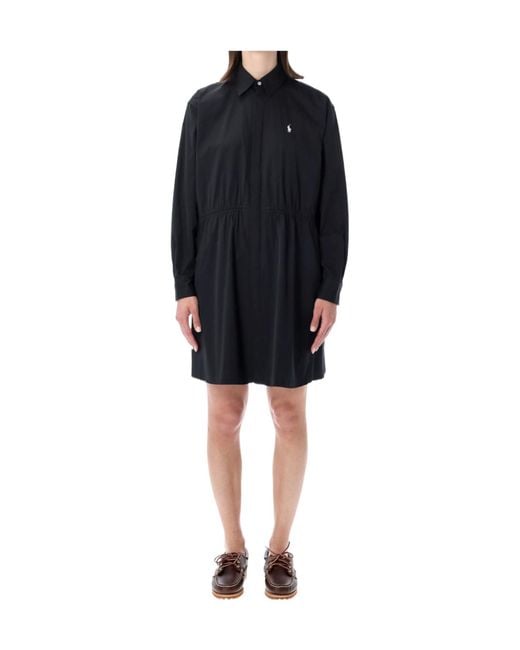 Polo Ralph Lauren Black Simple Shirt Dress