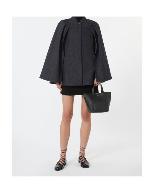 Max Mara Black Extra-Small Leather Archetipo Bag