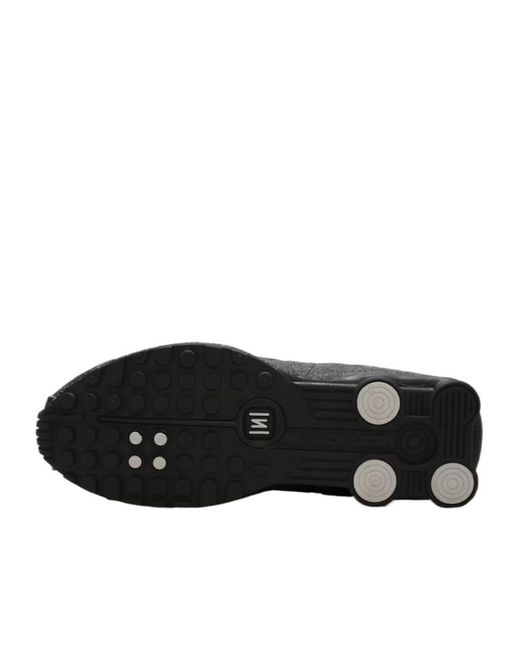 Nike Black Shox R4 Distressed Sneakers for men