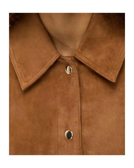 iBlues Brown Suede Jacket