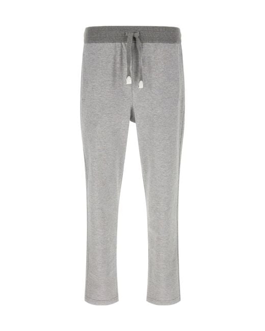 Brioni Gray Essential Stretch Joggers for men