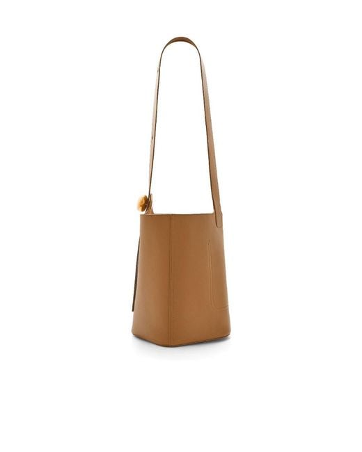 Loewe Brown Medium Pebble Bucket Bag