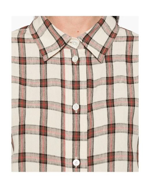 Rohe Natural Oversized Check Shirt