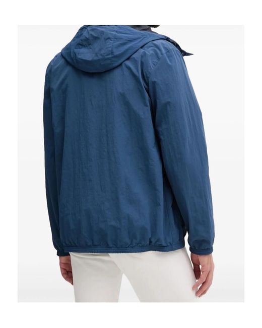 Barbour Blue Hooded Jacket for men