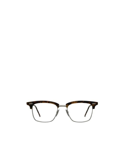 Thom Browne White Square-Frame Glasses for men