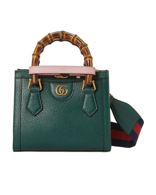 Gucci Green Mini Diana Top Handle Bag