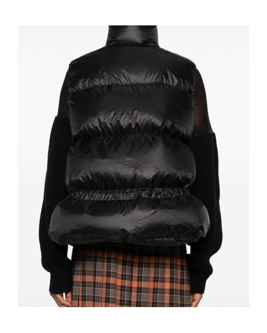 Sacai Black Puffer Down Vest