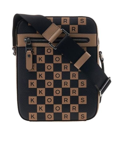 Michael Kors Black Pattern Cross-Body Bag for men