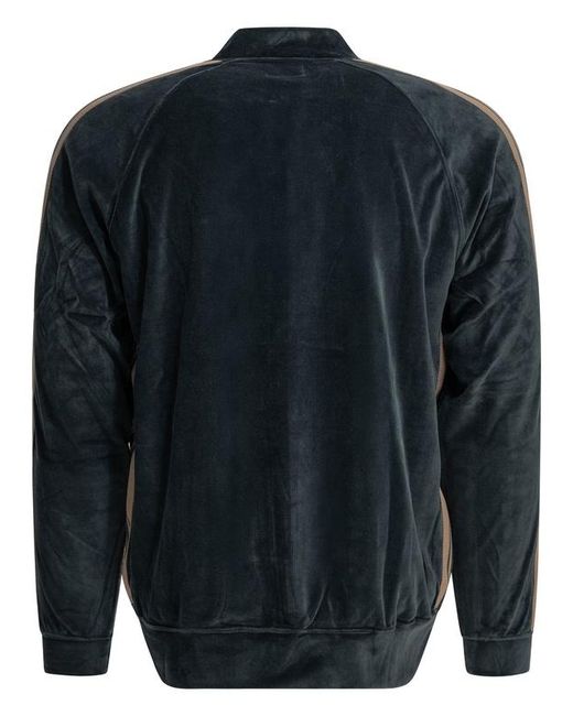Needles Blue Track Zip-Up Sweatshirt for men