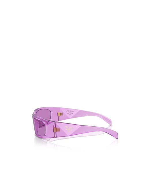 Prada Purple Eyewear Butterfly Frame Sunglasses