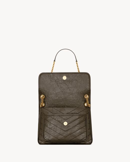 Saint Laurent Multicolor Niki Logo Plaque Medium Shoulder Bag
