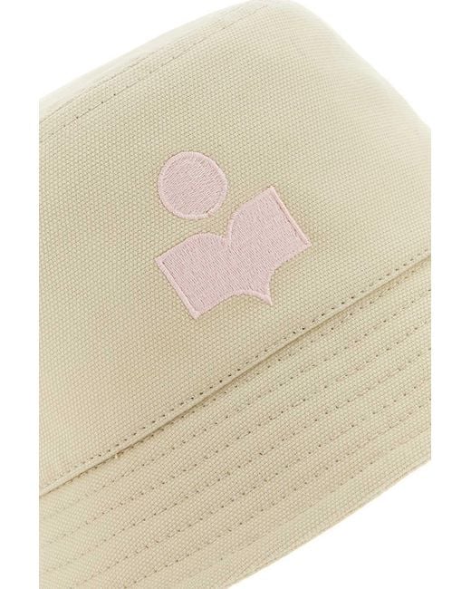 Isabel Marant Pink Haley Flat-Crown Bucket Hat