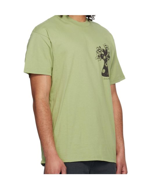 Carhartt Green Crew-Neck T-Shirt for men