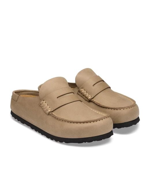 Birkenstock Brown Naples Wrapped Natural Leather Oiled for men