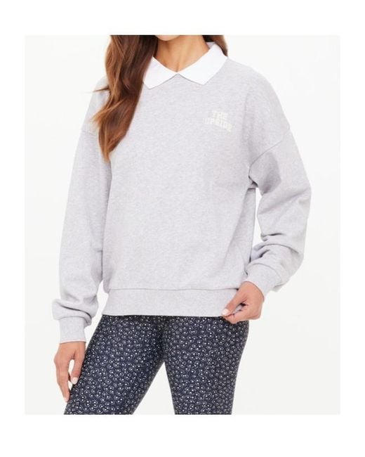 The Upside Gray Pascal Collared Sweatshirt