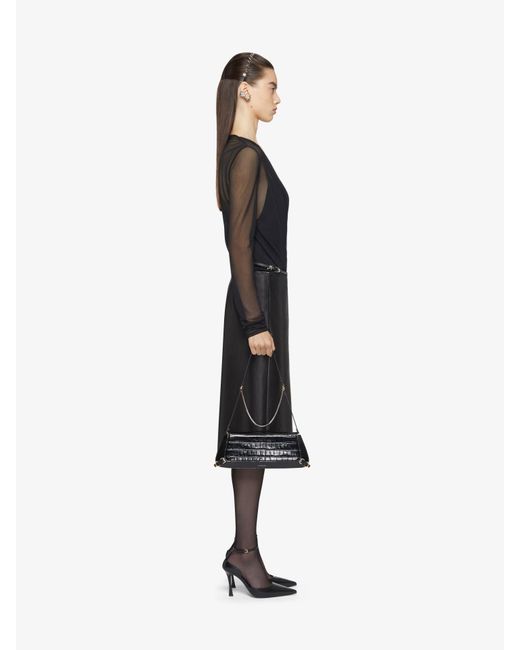 Givenchy Blue Sheer Detailed Draped Top