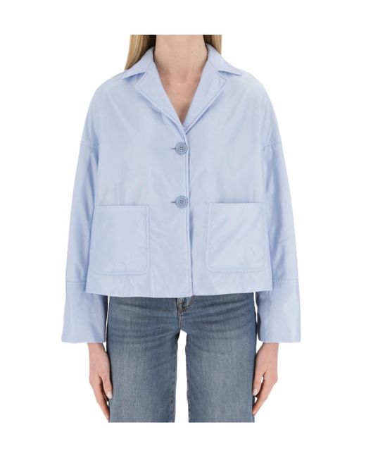 Aspesi Blue Single-Breasted Blazer