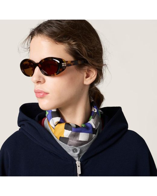 Miu Miu White Eyewear Rêverie Sunglasses