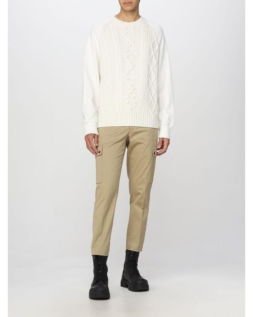 Neil Barrett White Crewneck Knit Jumper for men