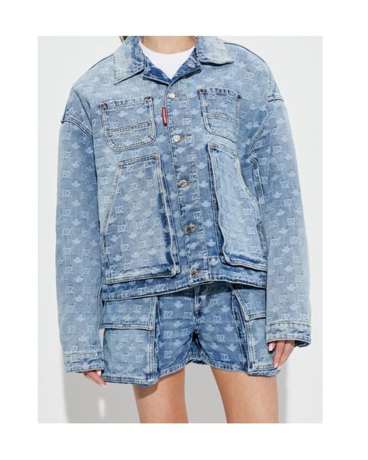 DSquared² Blue Buttoned Denim Jacket