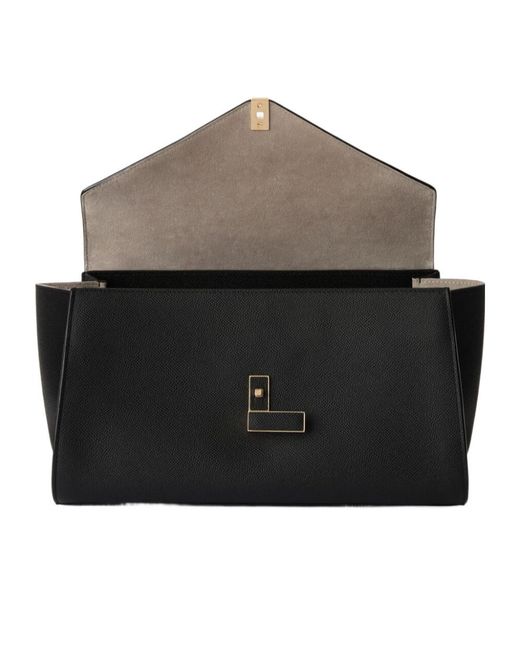 Valextra Black Iside Editor Bag
