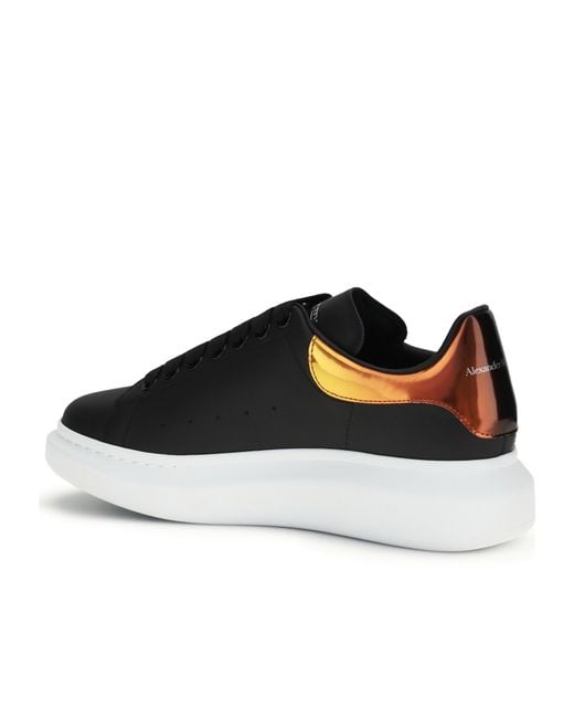 McQueen Black Oversized Low-Top Sneakers for men
